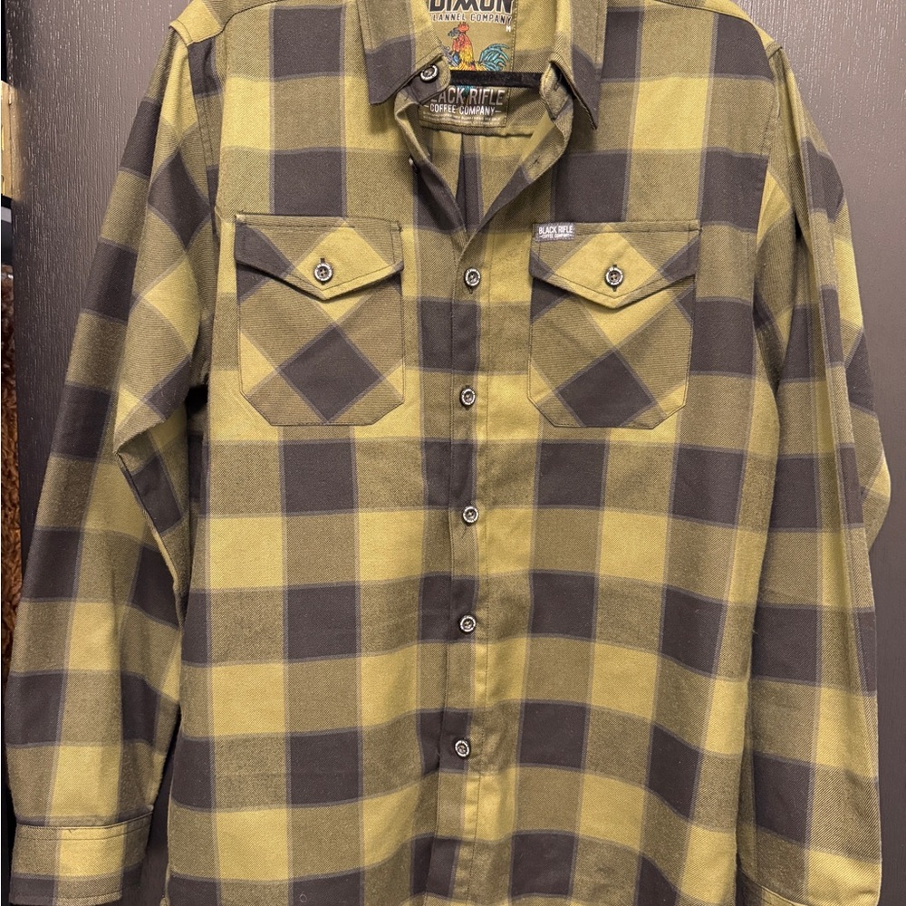 DIXXON Black Rifle Coffee Co Size M flannel used.